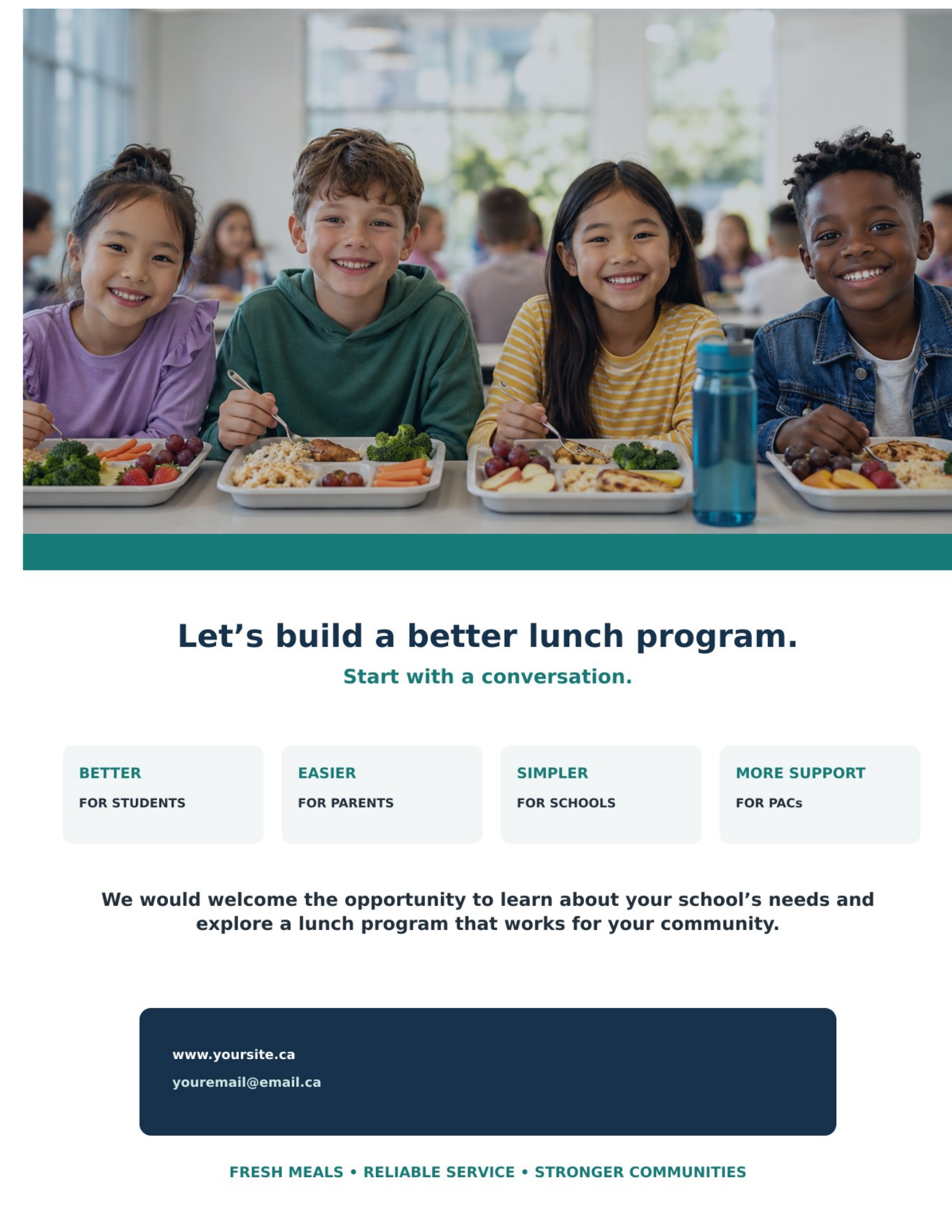 Let's build a better lunch program